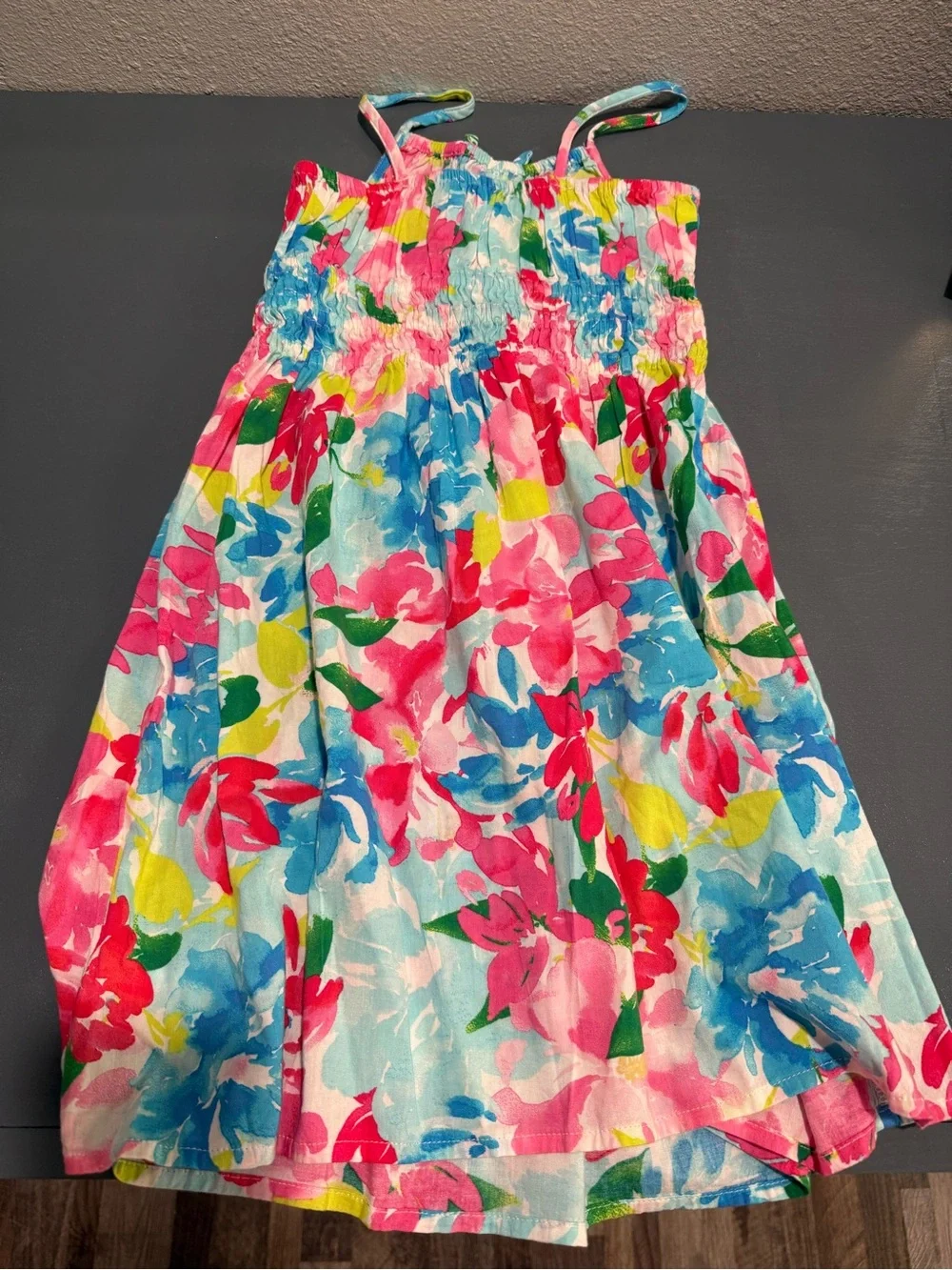 Old Navy - Girls Floral Sundress in Pink, Blue & Green - size 5T